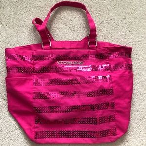 Victoria’s Secret pink tote bag